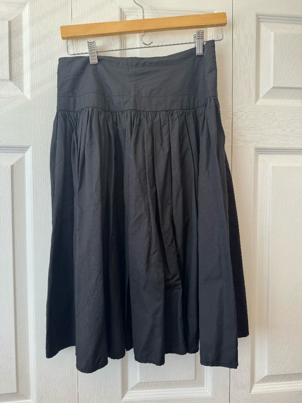 French Connection Black Midi Skirt Size 6